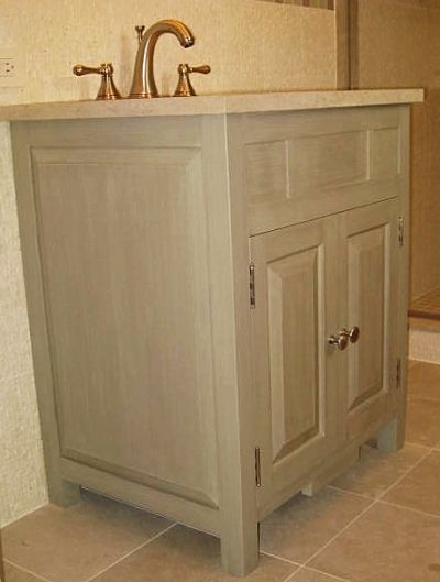 Furniture Style Vanity on Asian Style Vanity In Maple With Custom Finish With Side Pull Out